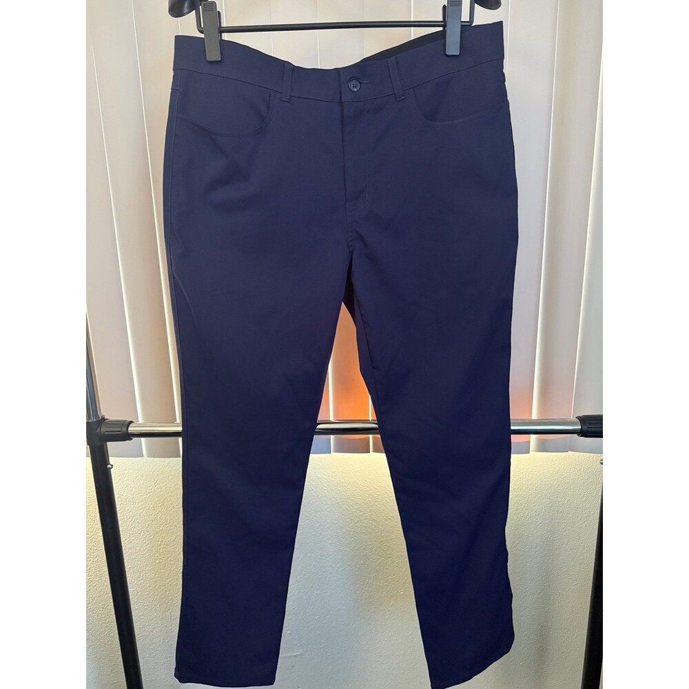 Men’s Bolle Performance Navy Chino Stretch Golf Pants Size 36x30